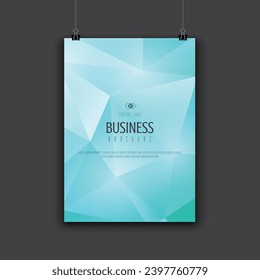 Modern brochure design with low poly design