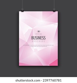 Modern brochure design with low poly design
