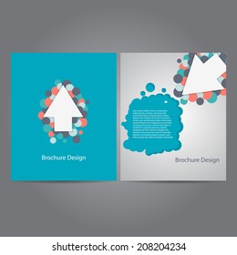 Modern brochure design template.