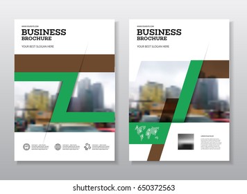 Modern Brochure design template. Annual report layout with photo place. illustration vector in A4 size