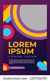 fondo moderno de plantilla de diseño de folletos