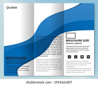 Modern brochure design template with cool gradient color