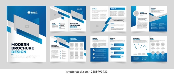 Modern brochure design, Brochure template layout, annual report minimal company profile design.