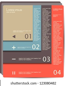 Modern brochure Design template with soft colors