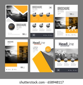Modern Brochure design template vector set. 
