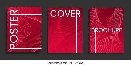 Modernas plantillas de diseño de folletos. Resumen de fondo vectorial con curvas guilloches. Cartel, folleto, diseño de moda.