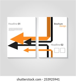 Modern brochure / flyer design, eps10 Vector.