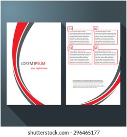 Modern brochure / flyer design, eps10 Vector.