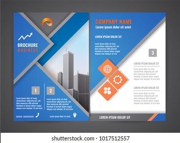 Modern brochure flyer design template.  Business book leaflet cover design in A4 magazines, posters, booklets, banners, corporate presentation.