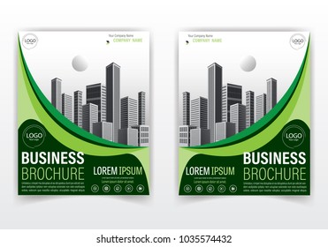 Modern Brochure or Flyer Poster Design Vector Template with  Color