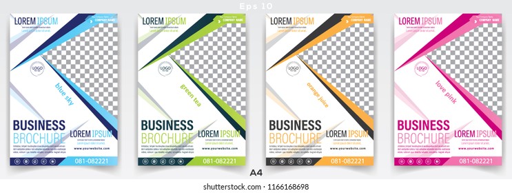 Modern Brochure or Flyer Poster Design Vector Template With Multicolor