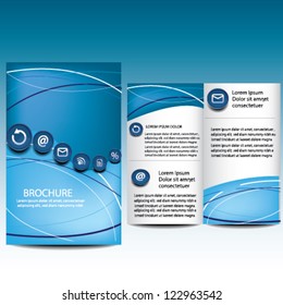 Modern Brochure with icon set