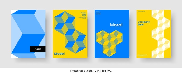 Modern Brochure Layout. Abstract Flyer Template. Geometric Poster Design. Report. Banner. Book Cover. Business Presentation. Background. Pamphlet. Brand Identity. Handbill. Portfolio. Catalog