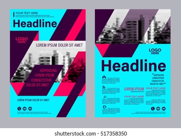 Modern Brochure Layout design template. Annual Report Flyer Leaflet cover Presentation background. illustration vector in A4 size