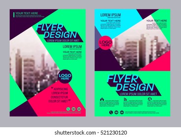 Modern Brochure Layout design template. Annual Report Flyer Leaflet cover Presentation background. illustration vector in A4 size
