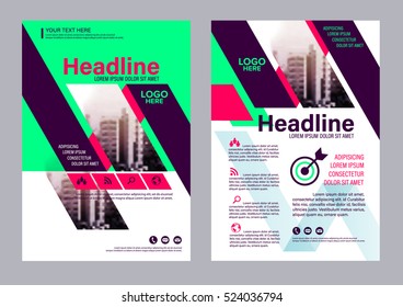 Modern Brochure Layout design template. Annual Report Flyer Leaflet cover Presentation background. illustration vector in A4 size