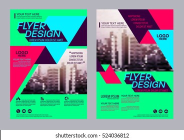 Modern Brochure Layout design template. Annual Report Flyer Leaflet cover Presentation background. illustration vector in A4 size