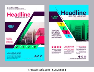 Modern Brochure Layout design template. Annual Report Flyer Leaflet cover Presentation background. illustration vector in A4 size