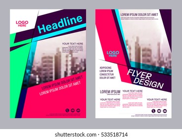 Modern Brochure Layout design template. Annual Report Flyer Leaflet cover Presentation background. illustration vector in A4 size