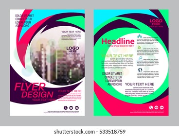 Modern Brochure Layout design template. Annual Report Flyer Leaflet cover Presentation background. illustration vector in A4 size