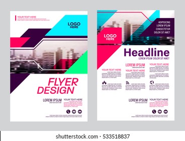 Modern Brochure Layout design template. Annual Report Flyer Leaflet cover Presentation background. illustration vector in A4 size
