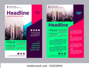 Modern Brochure Layout design template. Annual Report Flyer Leaflet cover Presentation background. illustration vector in A4 size