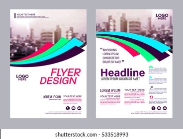 Modern Brochure Layout design template. Annual Report Flyer Leaflet cover Presentation background. illustration vector in A4 size