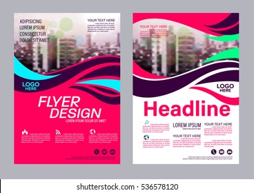 Modern Brochure Layout design template. Annual Report Flyer Leaflet cover Presentation background. illustration vector in A4 size