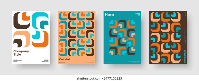 Modern Brochure Layout. Geometric Book Cover Template. Abstract Poster Design. Report. Background. Flyer. Business Presentation. Banner. Magazine. Notebook. Leaflet. Handbill. Advertising
