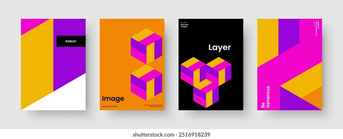 Layout de folheto moderno. Modelo de banner isolado. Projeto de relatório abstrato. Cartaz. Capa de Livro. Apresentação de negócios. Histórico. Panfleto. Panfleto. Publicidade. Diário. Notebook. Identidade da marca
