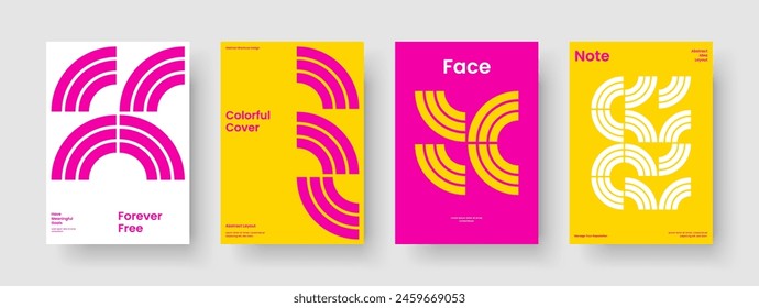 Modern Brochure Layout. Isolated Book Cover Design. Geometric Poster Template. Report. Flyer. Business Presentation. Banner. Background. Newsletter. Journal. Brand Identity. Advertising. Magazine