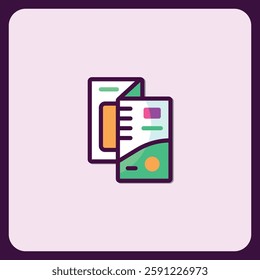 Modern Brochure and Leaflet Icon Design Template