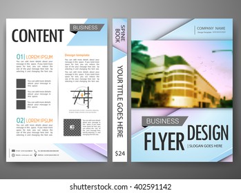 Modern brochure magazine flyers cover annual report template vector.Bright blue abstract design background in a4 Layout.