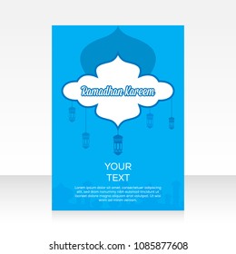 Modern Brochure Ramadan kareem template