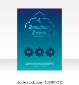 Modern Brochure Ramadan kareem template