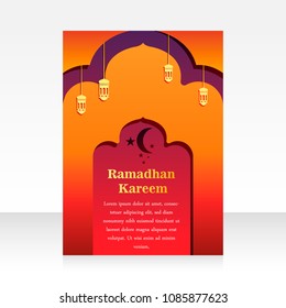 Modern Brochure Ramadan kareem template