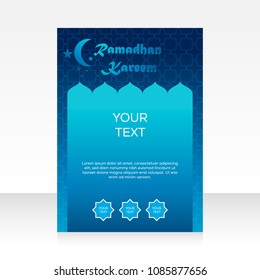Modern Brochure Ramadan kareem template