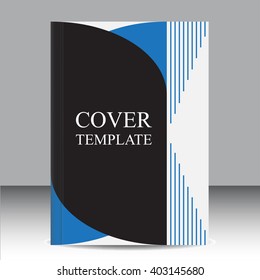 Modern Brochure template. Cover layout, A4 brochure design.