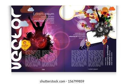 Modern Brochure Template - EPS10 Vector Design