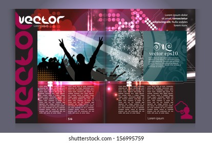 Modern Brochure Template - EPS10 Vector Design
