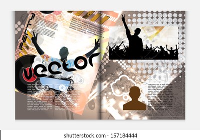 Modern Brochure Template - EPS10 Vector Design