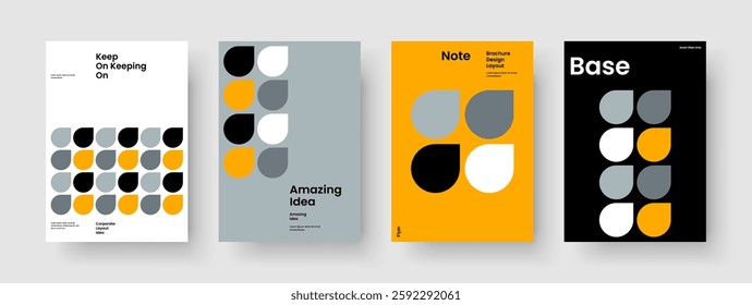 Modern Brochure Template. Geometric Flyer Layout. Abstract Report Design. Background. Banner. Book Cover. Poster. Business Presentation. Magazine. Brand Identity. Portfolio. Handbill. Notebook