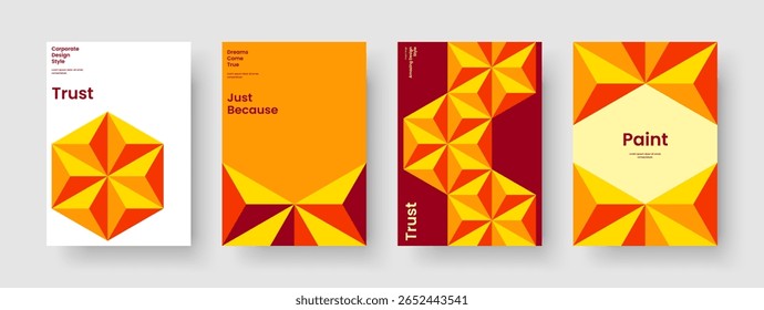 Modern Brochure Template. Geometric Poster Layout. Abstract Report Design. Flyer. Book Cover. Background. Banner. Business Presentation. Leaflet. Pamphlet. Newsletter. Journal. Brand Identity