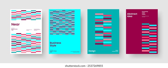Plantilla de folleto moderno. Diseño de fondo aislado. Diseño de volante geométrico. Portada de libro. Informe. Presentación de Negocios. Anuncio. Cartel. Manual. Publicidad. Cuaderno. Diario. Boletín de noticias