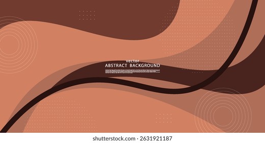 Fondo abstracto marrón moderno. Elemento de diseño geométrico con textura dinámica. Uso en cartel, Anuncio, Web y más. Vector eps10