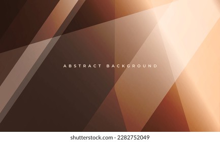 Fondo abstracto marrón moderno con formas geométricas. Ilustración del vector