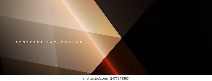 Fondo abstracto marrón moderno con Formas geométricas. Ilustración vectorial