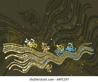 Modern brown background, vector illustration