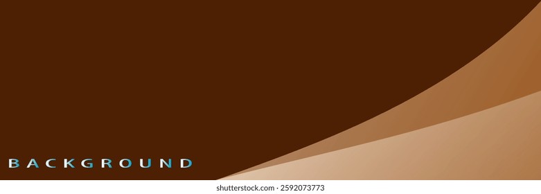 Modern brown and chocolat sky gradient background with waves. vector. eps 10. brown gradian. vector