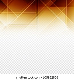 Modern brown color polygonal design on transparent background